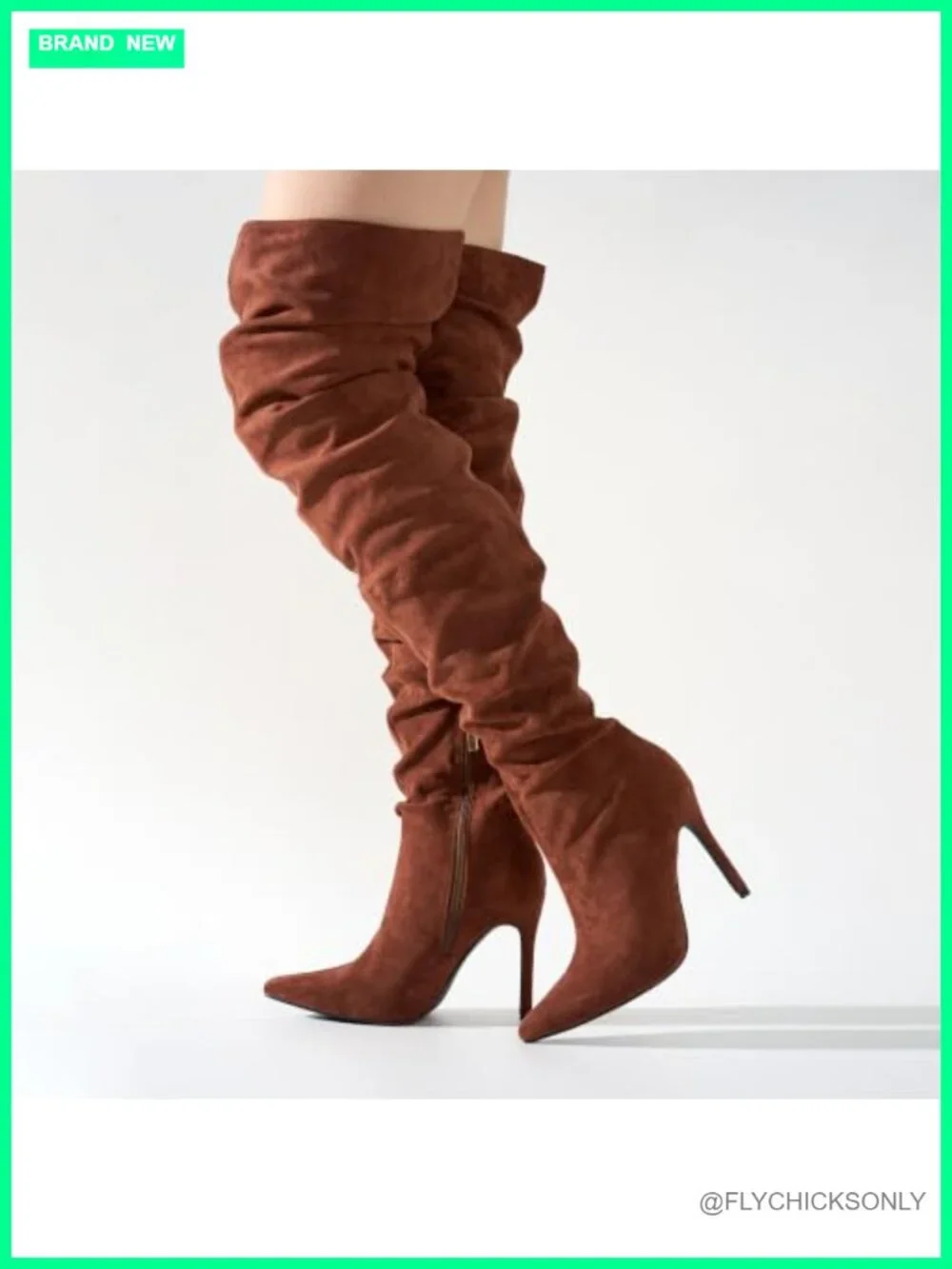 Cape Robbin Women's Thigh High Boots Pointed Toe Cowgirl Slouch Over the Knee